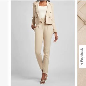 Express Super High Waisted Belted Ankle Pant